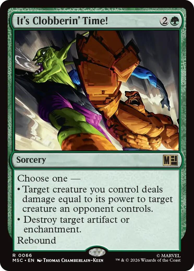 Image for It's Clobberin' Time! (66) (Commander: Marvel Super Heroes) (MSC) - Magic: The Gathering