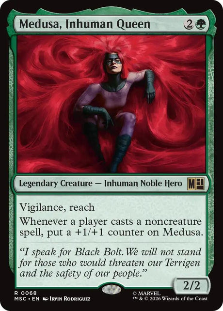 Image for Medusa, Inhuman Queen (68) (Commander: Marvel Super Heroes) (MSC) - Magic: The Gathering
