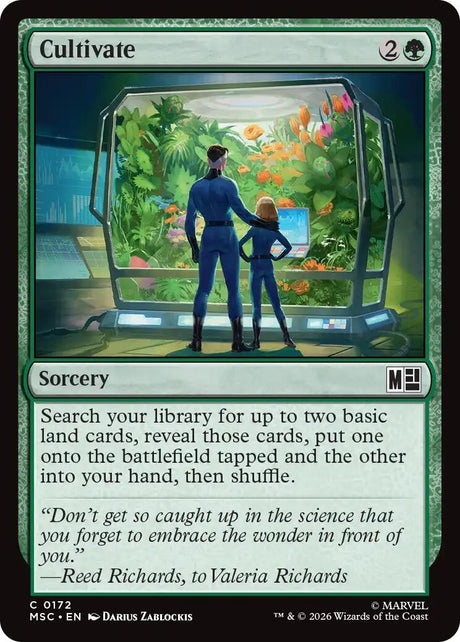 Image for Cultivate (Surge Foil) (172) (Foil) (Commander: Marvel Super Heroes) (MSC) - Magic: The Gathering
