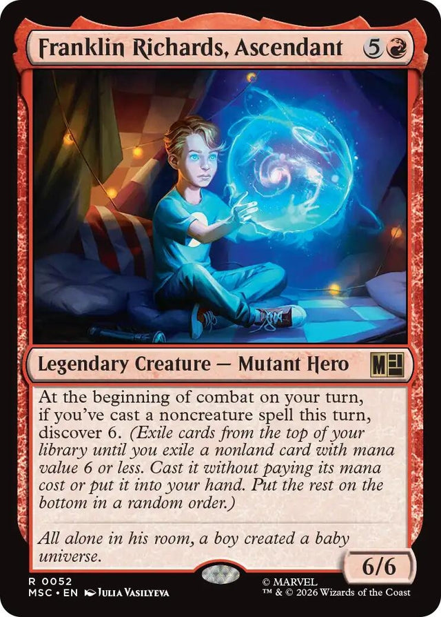 Image for Franklin Richards, Ascendant (Surge Foil) (52) (Foil) (Commander: Marvel Super Heroes) (MSC) - Magic: The Gathering