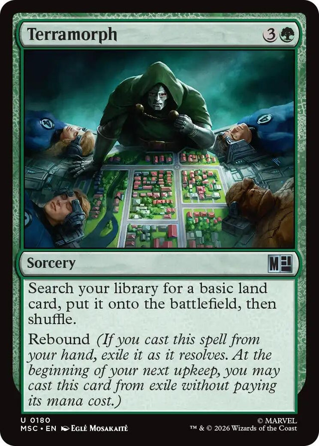 Image for Terramorph (Surge Foil) (180) (Foil) (Commander: Marvel Super Heroes) (MSC) - Magic: The Gathering