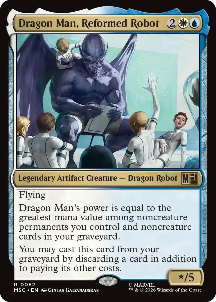 Image for Dragon Man, Reformed Robot (82) (Commander: Marvel Super Heroes) (MSC) - Magic: The Gathering