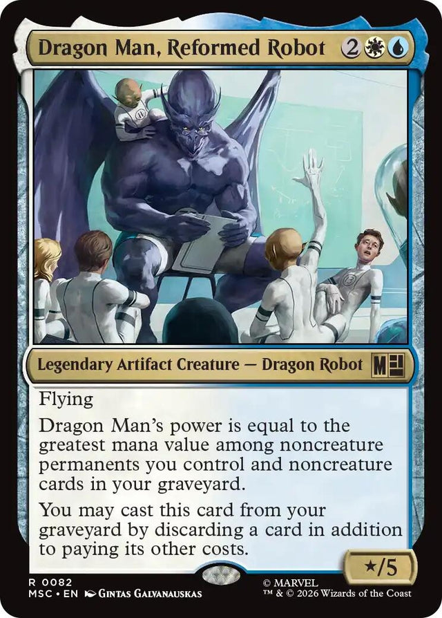 Image for Dragon Man, Reformed Robot (82) (Commander: Marvel Super Heroes) (MSC) - Magic: The Gathering