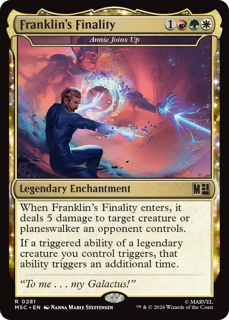 Image for Franklin's Finality - Annie Joins Up (281) (Commander: Marvel Super Heroes) (MSC) - Magic: The Gathering