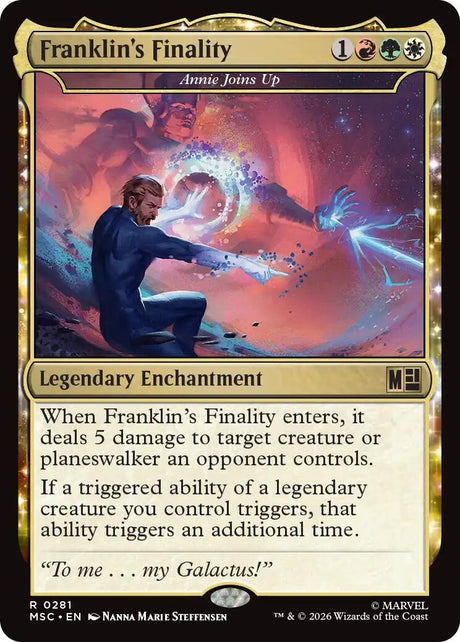 Image for Franklin's Finality - Annie Joins Up (281) (Commander: Marvel Super Heroes) (MSC) - Magic: The Gathering