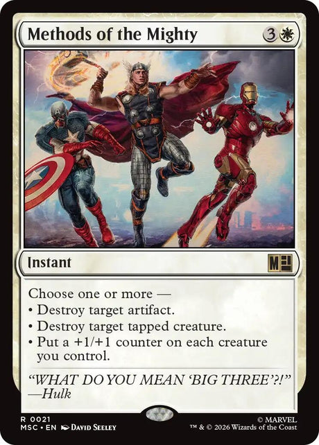 Image for Methods of the Mighty (Surge Foil) (21) (Foil) (Commander: Marvel Super Heroes) (MSC) - Magic: The Gathering