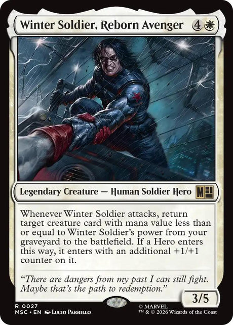 Image for Winter Soldier, Reborn Avenger (Surge Foil) (27) (Foil) (Commander: Marvel Super Heroes) (MSC) - Magic: The Gathering