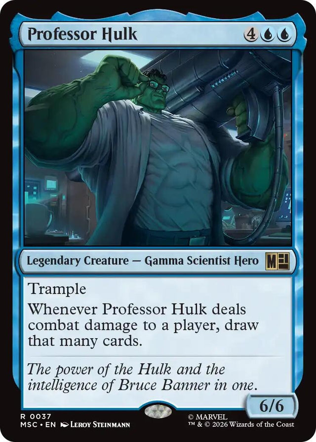 Image for Professor Hulk (Surge Foil) (37) (Foil) (Commander: Marvel Super Heroes) (MSC) - Magic: The Gathering