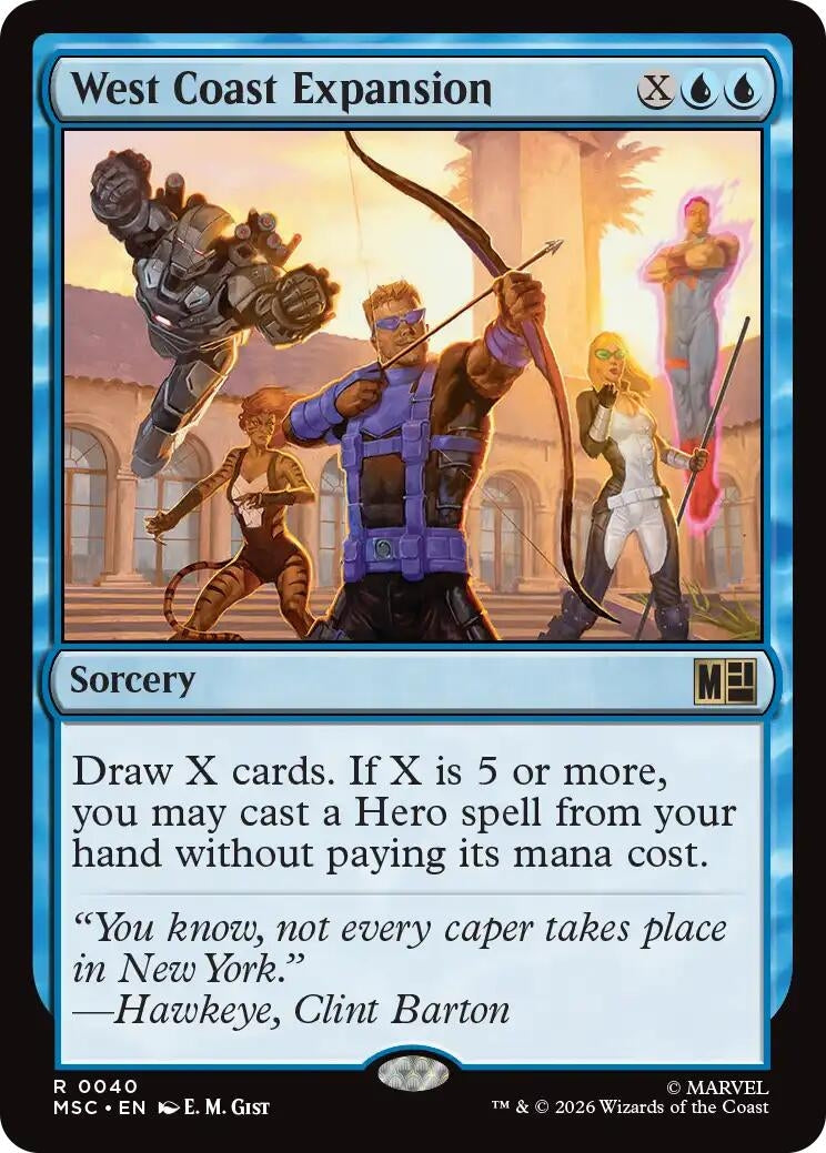 Image for West Coast Expansion (Surge Foil) (40) (Foil) (Commander: Marvel Super Heroes) (MSC) - Magic: The Gathering