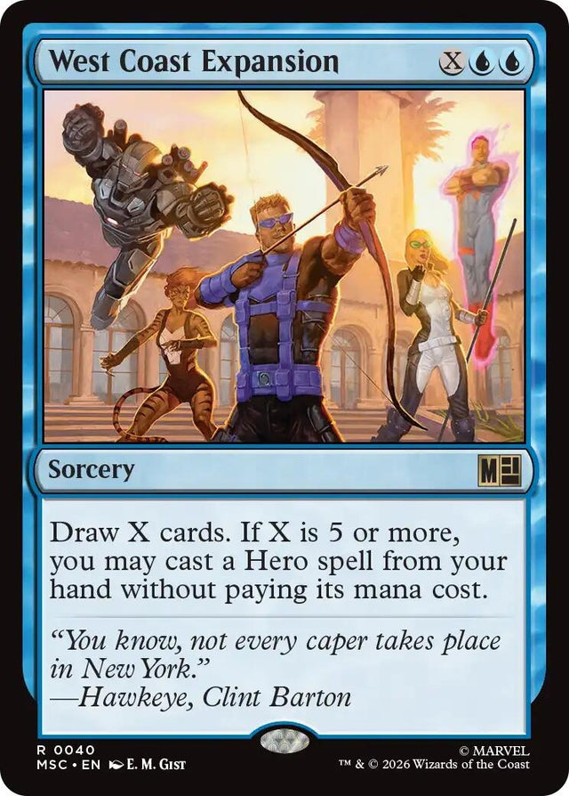 Image for West Coast Expansion (Surge Foil) (40) (Foil) (Commander: Marvel Super Heroes) (MSC) - Magic: The Gathering
