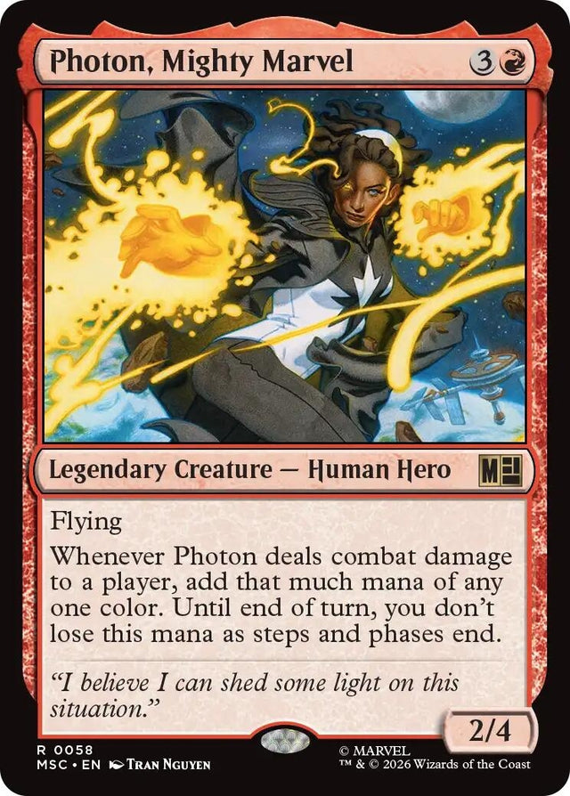 Image for Photon, Mighty Marvel (Surge Foil) (58) (Foil) (Commander: Marvel Super Heroes) (MSC) - Magic: The Gathering