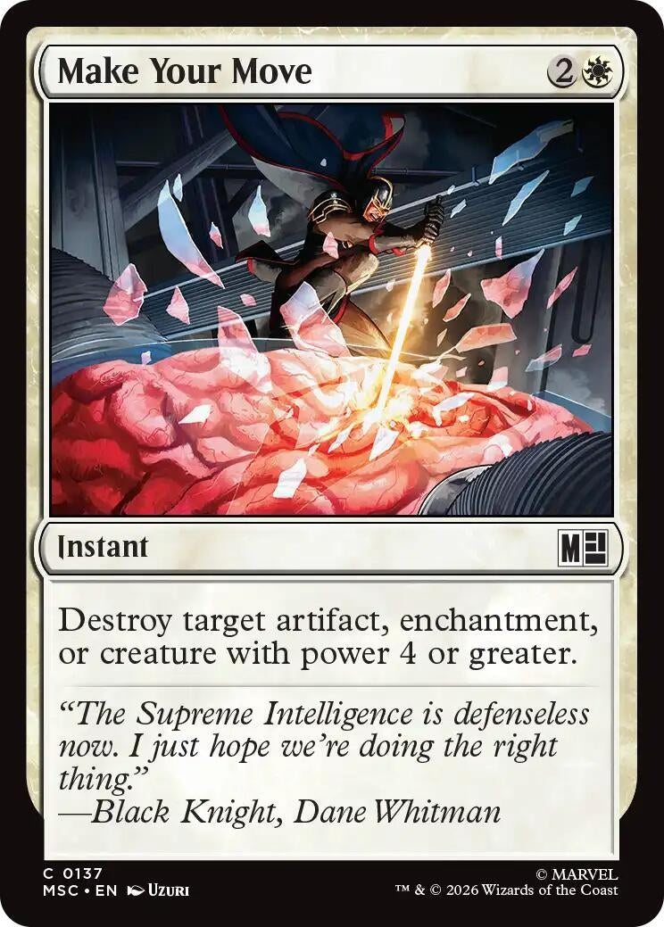 Image for Make Your Move (Surge Foil) (137) (Foil) (Commander: Marvel Super Heroes) (MSC) - Magic: The Gathering