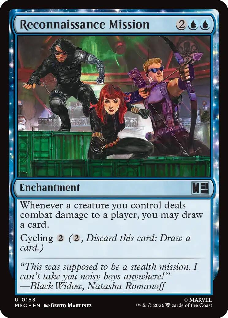 Image for Reconnaissance Mission (Surge Foil) (153) (Foil) (Commander: Marvel Super Heroes) (MSC) - Magic: The Gathering