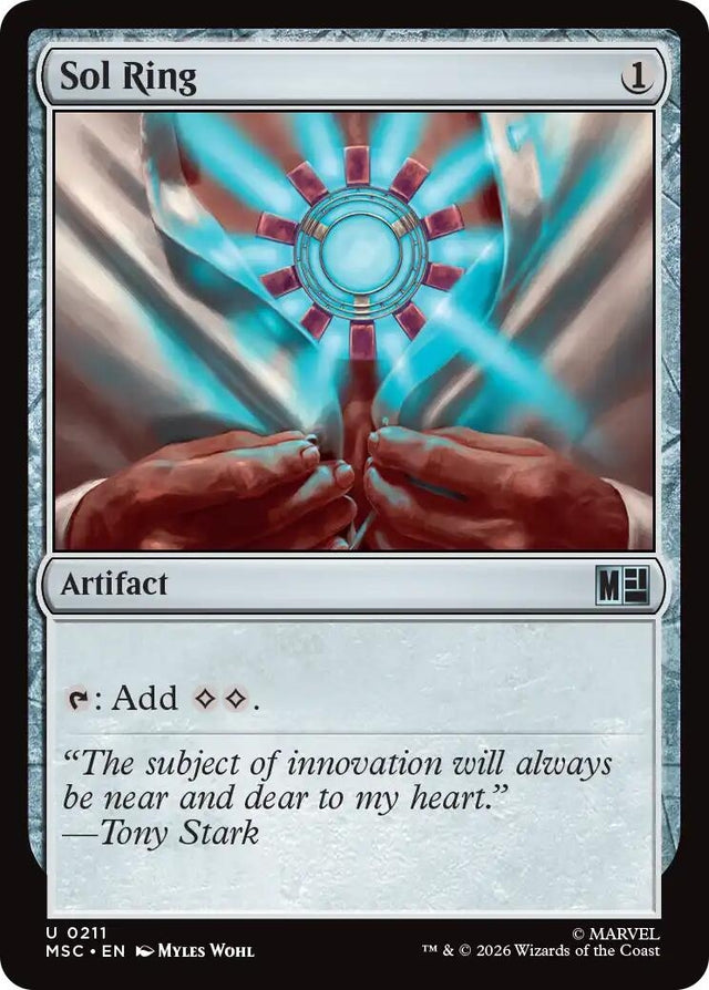 Image for Sol Ring (0211) (Surge Foil) (211) (Foil) (Commander: Marvel Super Heroes) (MSC) - Magic: The Gathering