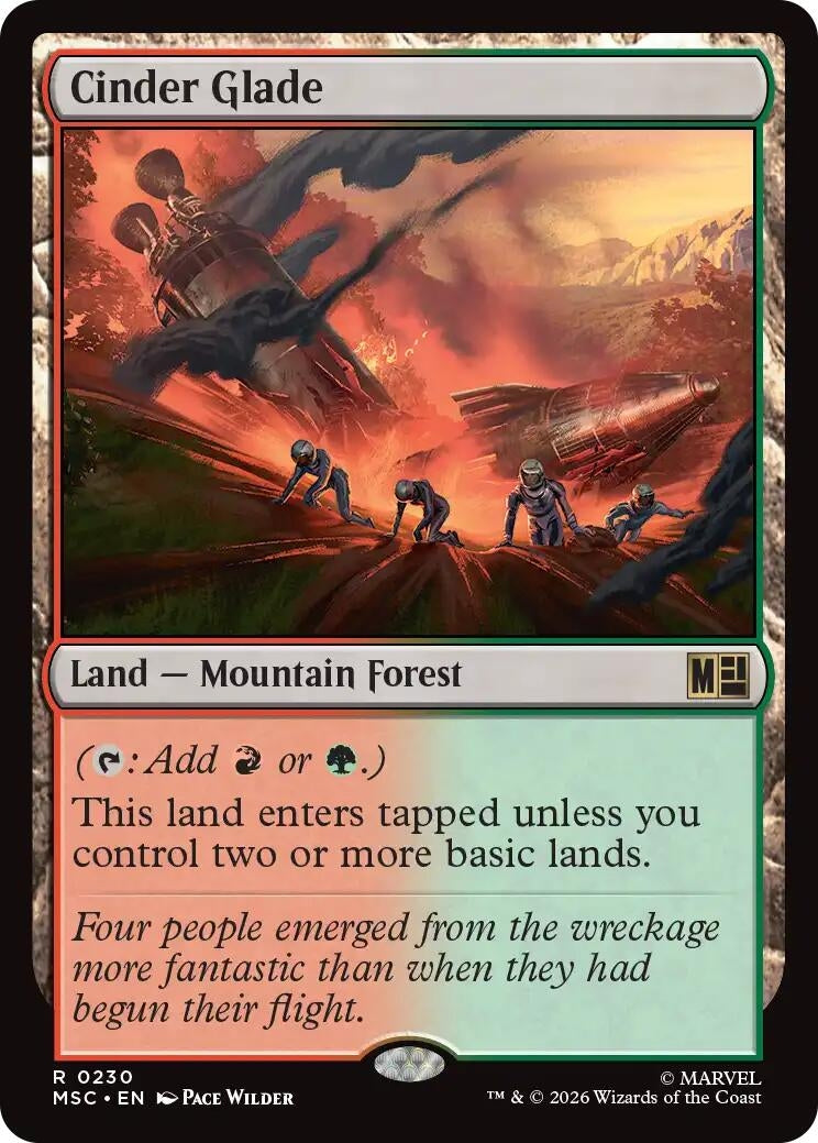 Image for Cinder Glade (230) (Commander: Marvel Super Heroes) (MSC) - Magic: The Gathering