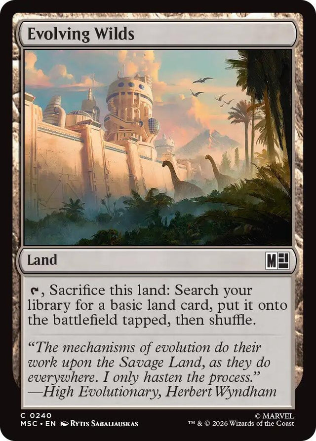 Image for Evolving Wilds (240) (Commander: Marvel Super Heroes) (MSC) - Magic: The Gathering