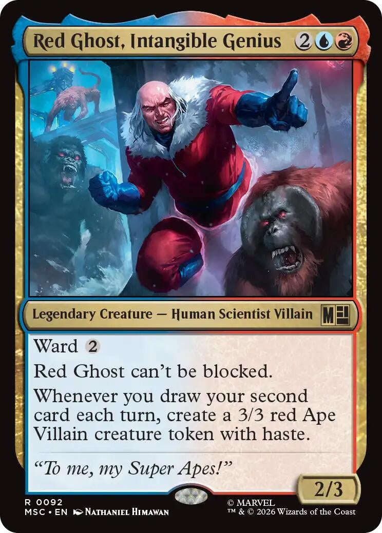 Image for Red Ghost, Intangible Genius (92) (Commander: Marvel Super Heroes) (MSC) - Magic: The Gathering