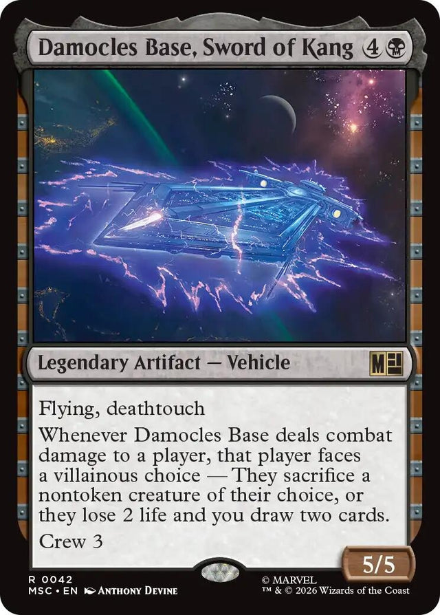 Image for Damocles Base, Sword of Kang (42) (Commander: Marvel Super Heroes) (MSC) - Magic: The Gathering