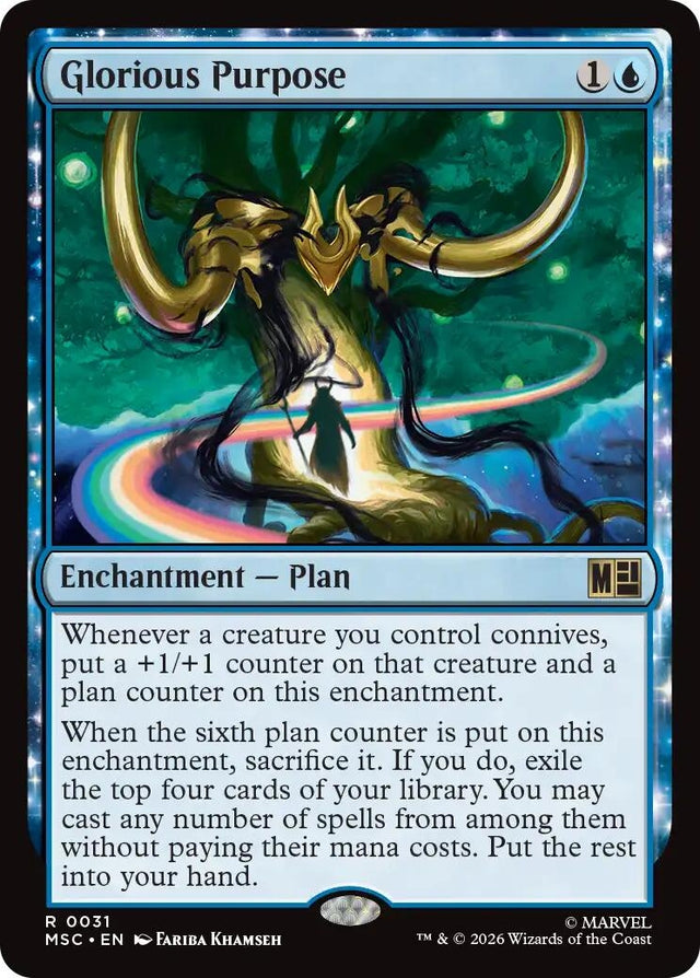 Image for Glorious Purpose (Surge Foil) (31) (Foil) (Commander: Marvel Super Heroes) (MSC) - Magic: The Gathering
