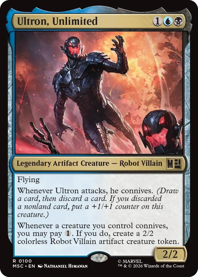 Image for Ultron, Unlimited (100) (Commander: Marvel Super Heroes) (MSC) - Magic: The Gathering