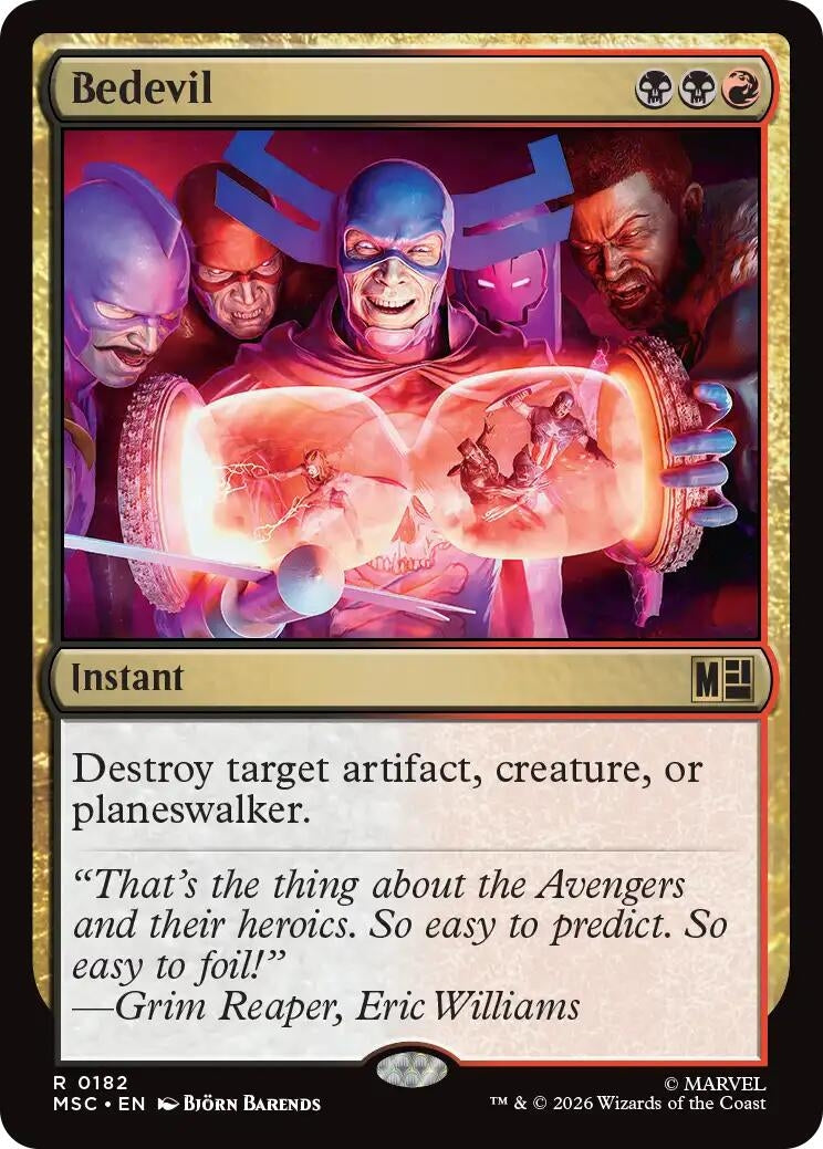 Image for Bedevil (182) (Commander: Marvel Super Heroes) (MSC) - Magic: The Gathering