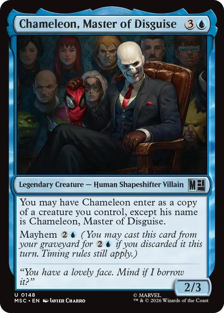 Image for Chameleon, Master of Disguise (Surge Foil) (148) (Foil) (Commander: Marvel Super Heroes) (MSC) - Magic: The Gathering