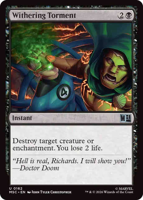 Image for Withering Torment (162) (Commander: Marvel Super Heroes) (MSC) - Magic: The Gathering