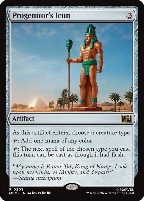 Image for Progenitor's Icon (Surge Foil) (208) (Foil) (Commander: Marvel Super Heroes) (MSC) - Magic: The Gathering