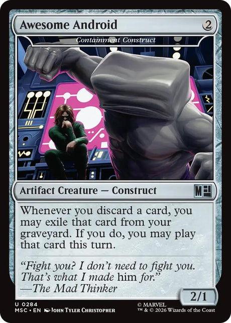 Image for Awesome Android - Containment Construct (Surge Foil) (284) (Foil) (Commander: Marvel Super Heroes) (MSC) - Magic: The Gathering