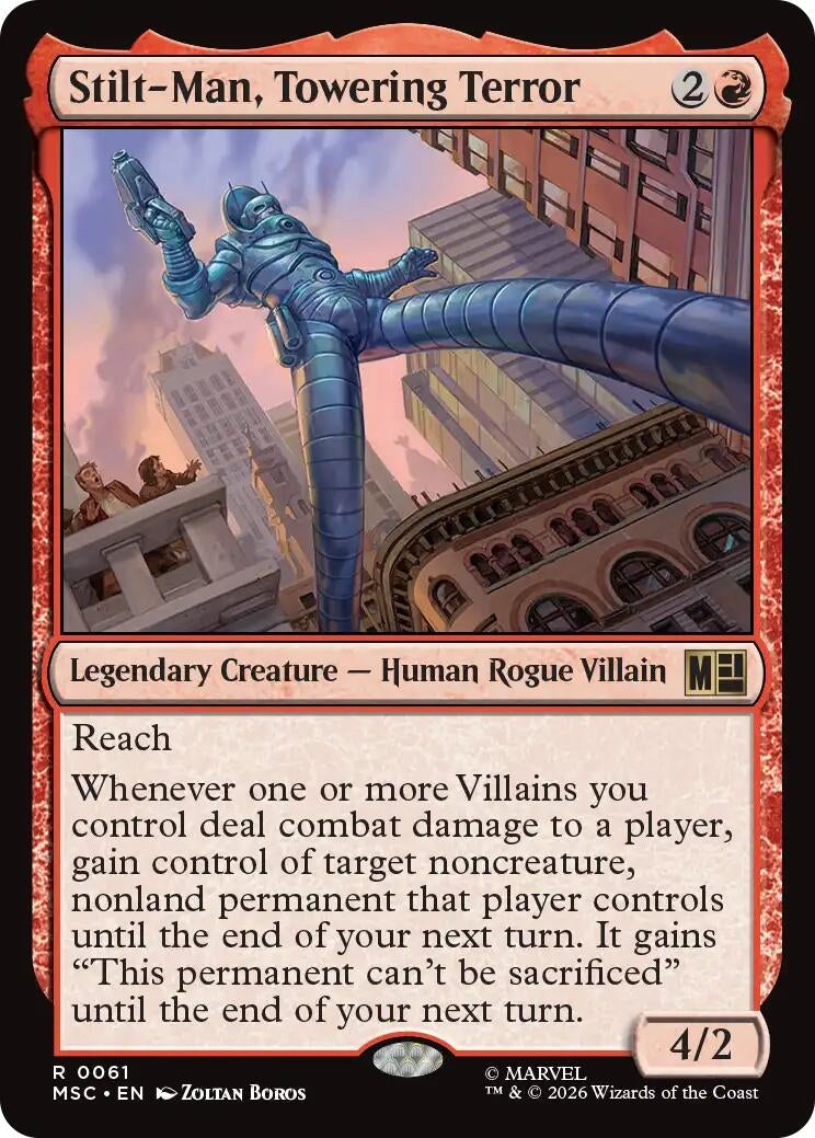 Image for Stilt-Man, Towering Terror (61) (Commander: Marvel Super Heroes) (MSC) - Magic: The Gathering