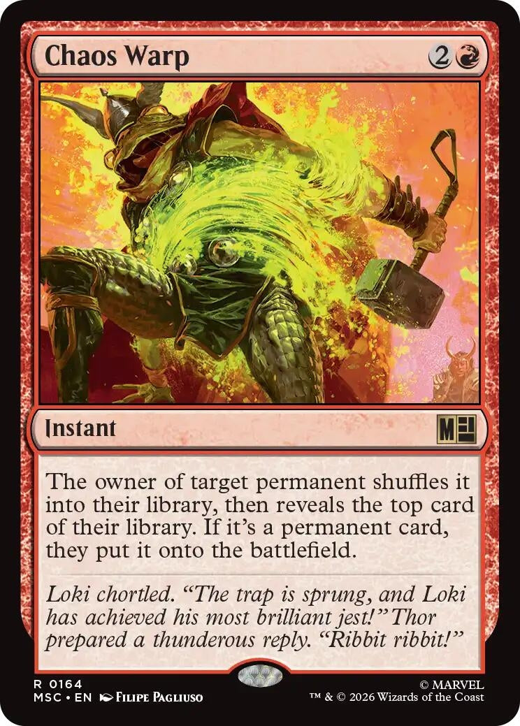 Image for Chaos Warp (164) (Commander: Marvel Super Heroes) (MSC) - Magic: The Gathering