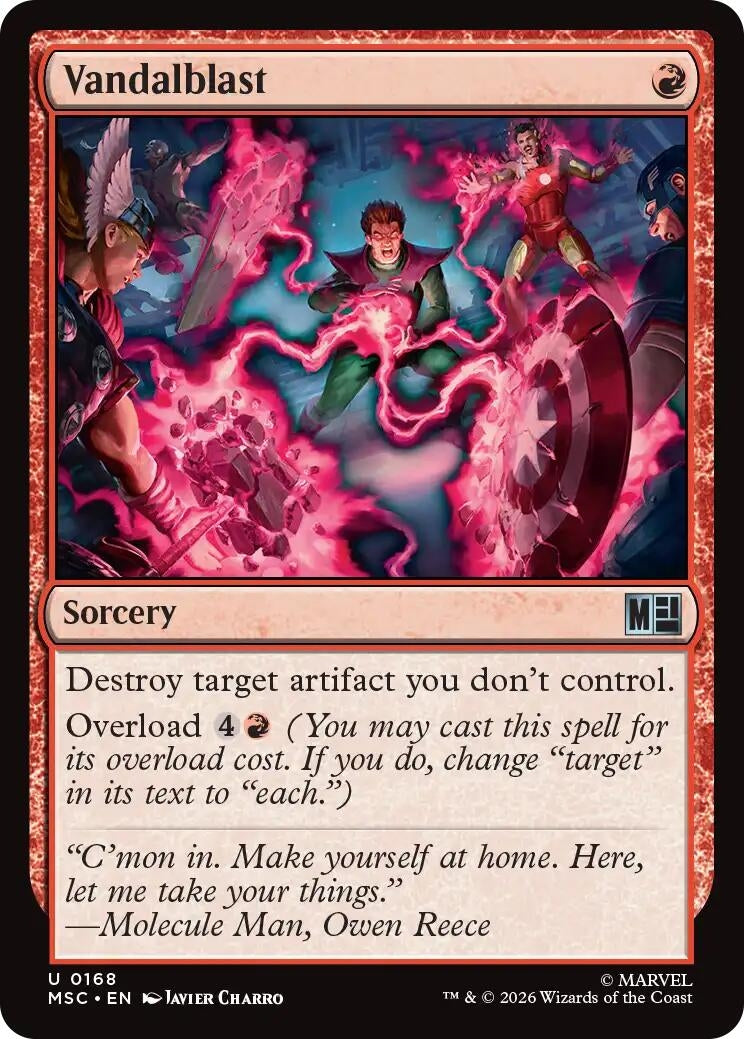 Image for Vandalblast (168) (Commander: Marvel Super Heroes) (MSC) - Magic: The Gathering