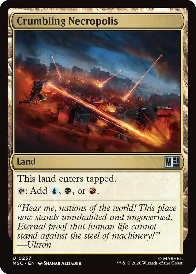 Image for Crumbling Necropolis (237) (Commander: Marvel Super Heroes) (MSC) - Magic: The Gathering