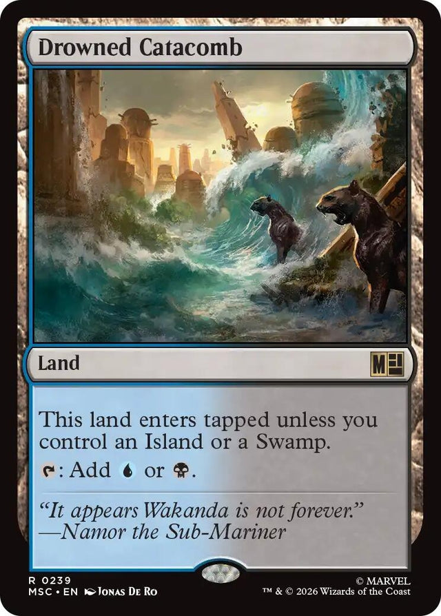 Image for Drowned Catacomb (239) (Commander: Marvel Super Heroes) (MSC) - Magic: The Gathering