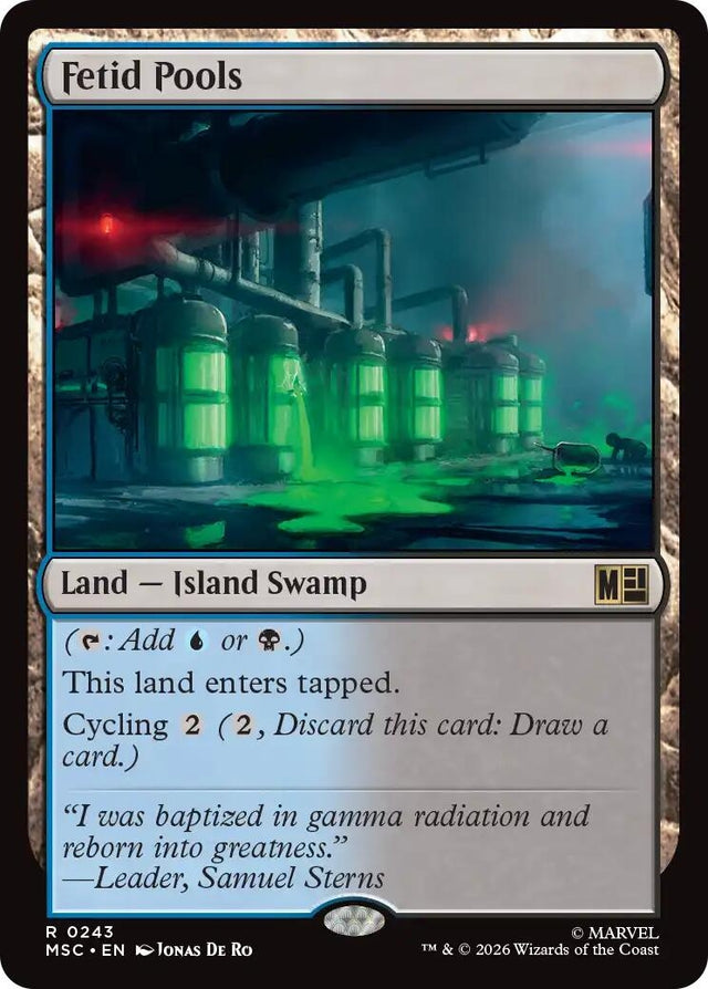 Image for Fetid Pools (243) (Commander: Marvel Super Heroes) (MSC) - Magic: The Gathering