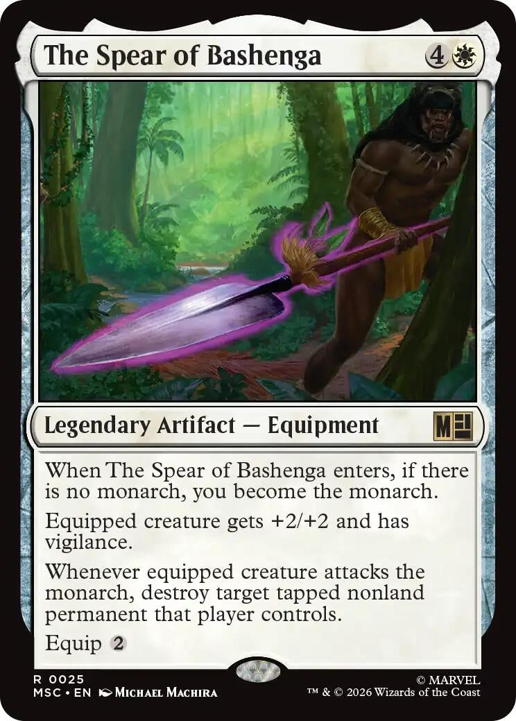Image for The Spear of Bashenga (25) (Commander: Marvel Super Heroes) (MSC) - Magic: The Gathering