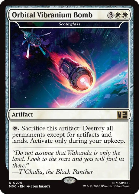 Image for Orbital Vibranium Bomb - Scourglass (276) (Commander: Marvel Super Heroes) (MSC) - Magic: The Gathering