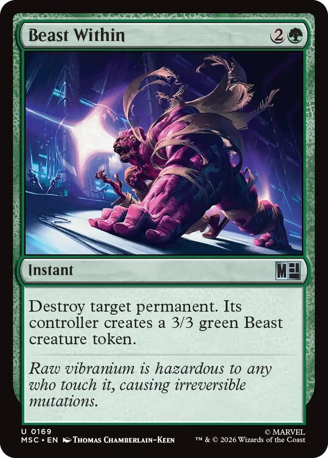 Image for Beast Within (169) (Commander: Marvel Super Heroes) (MSC) - Magic: The Gathering