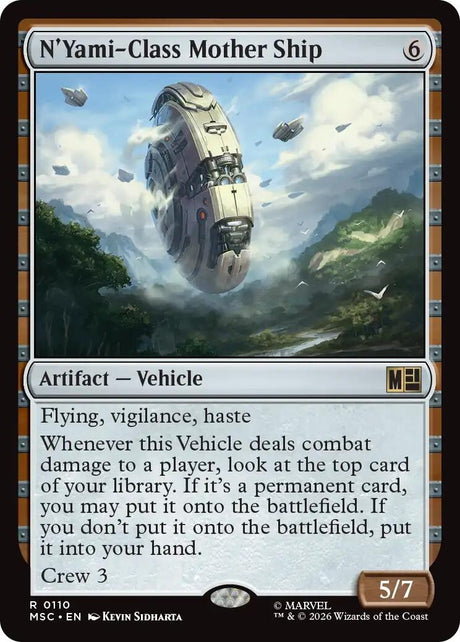 Image for N'Yami-Class Mother Ship (110) (Commander: Marvel Super Heroes) (MSC) - Magic: The Gathering