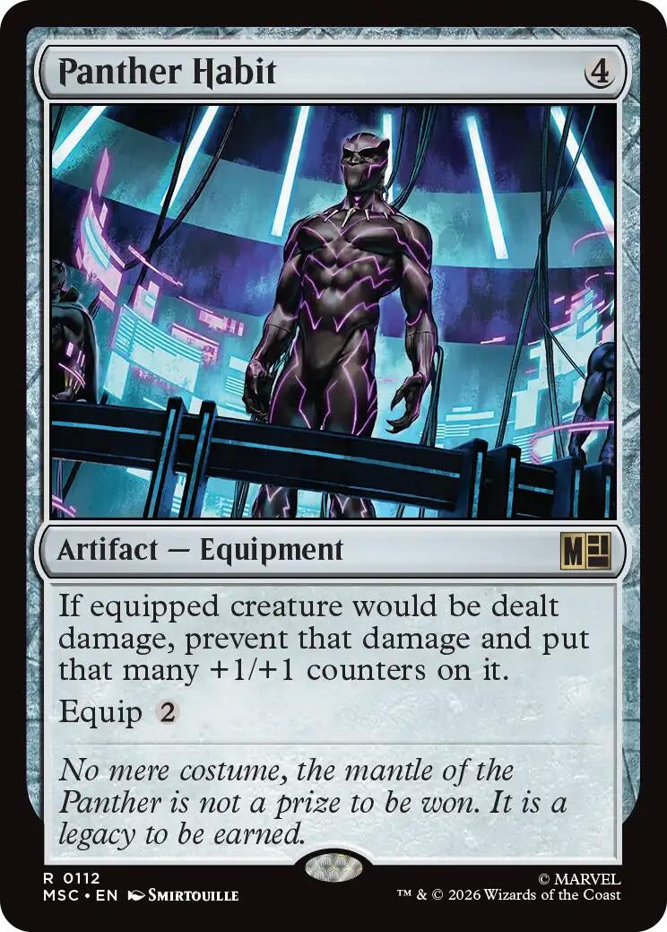Image for Panther Habit (112) (Commander: Marvel Super Heroes) (MSC) - Magic: The Gathering