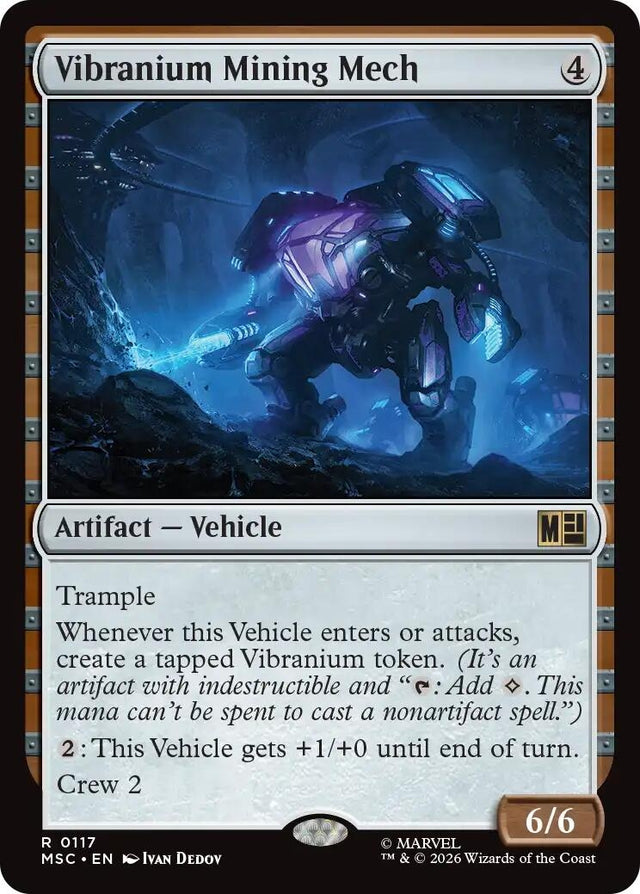 Image for Vibranium Mining Mech (117) (Commander: Marvel Super Heroes) (MSC) - Magic: The Gathering