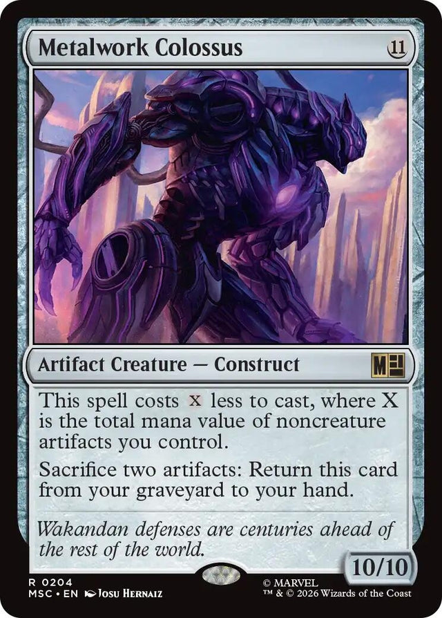 Image for Metalwork Colossus (204) (Commander: Marvel Super Heroes) (MSC) - Magic: The Gathering