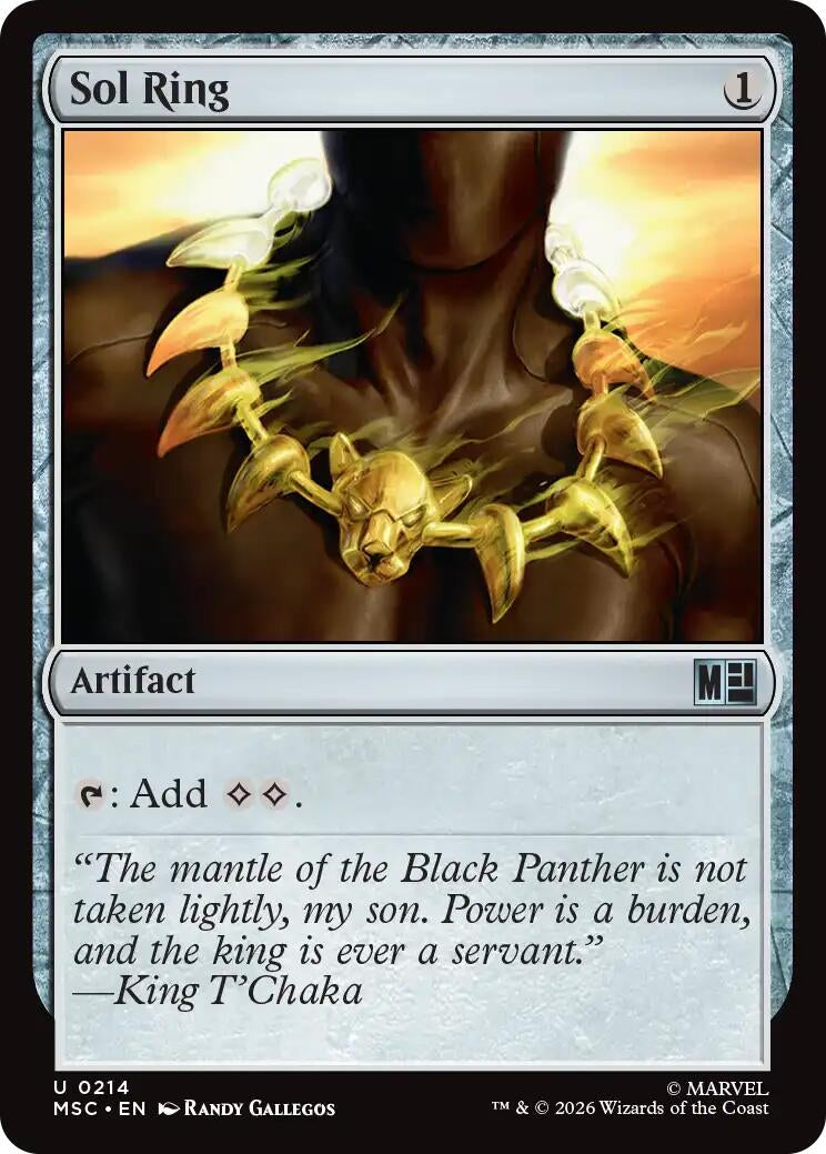 Image for Sol Ring (0214) (214) (Commander: Marvel Super Heroes) (MSC) - Magic: The Gathering