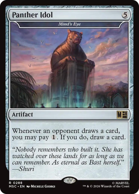 Image for Panther Idol - Mind's Eye (288) (Commander: Marvel Super Heroes) (MSC) - Magic: The Gathering