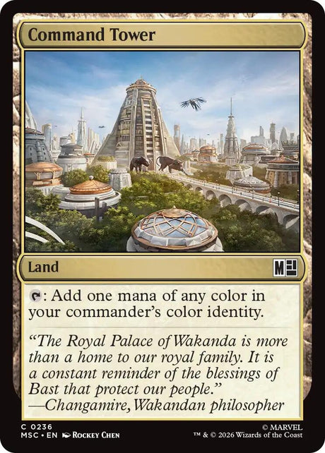 Image for Command Tower (0236) (236) (Commander: Marvel Super Heroes) (MSC) - Magic: The Gathering