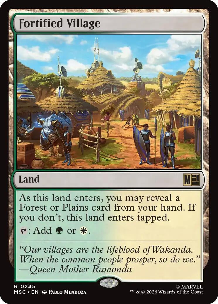 Image for Fortified Village (245) (Commander: Marvel Super Heroes) (MSC) - Magic: The Gathering
