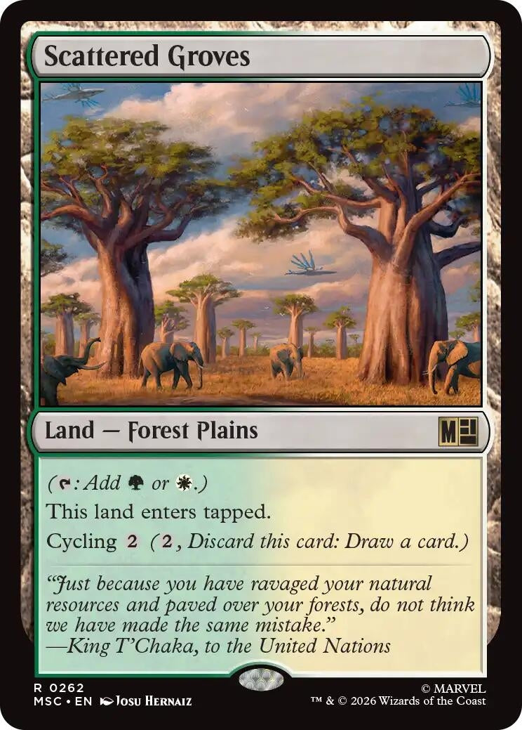 Image for Scattered Groves (262) (Commander: Marvel Super Heroes) (MSC) - Magic: The Gathering