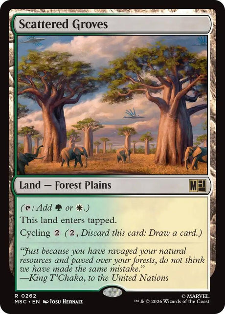 Image for Scattered Groves (262) (Commander: Marvel Super Heroes) (MSC) - Magic: The Gathering