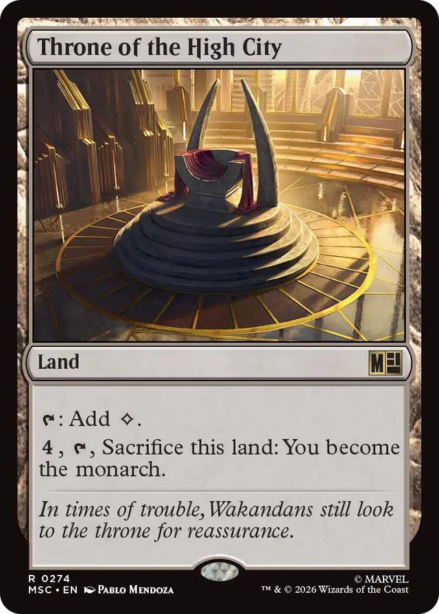 Image for Throne of the High City (274) (Commander: Marvel Super Heroes) (MSC) - Magic: The Gathering