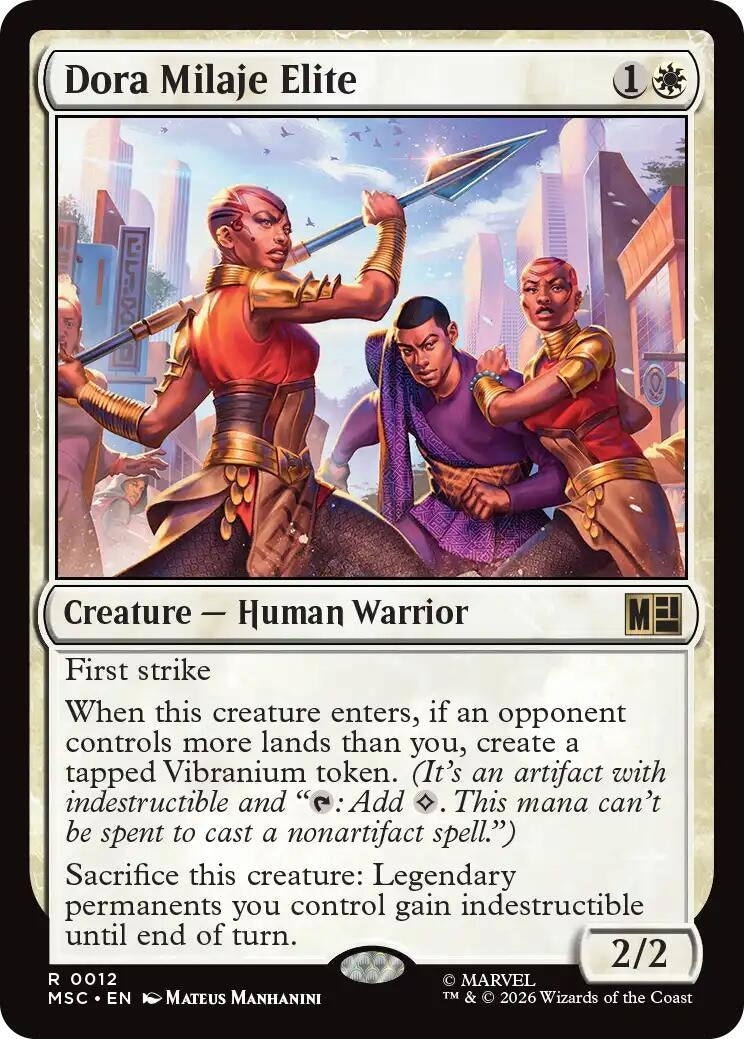 Image for Dora Milaje Elite (Surge Foil) (12) (Foil) (Commander: Marvel Super Heroes) (MSC) - Magic: The Gathering